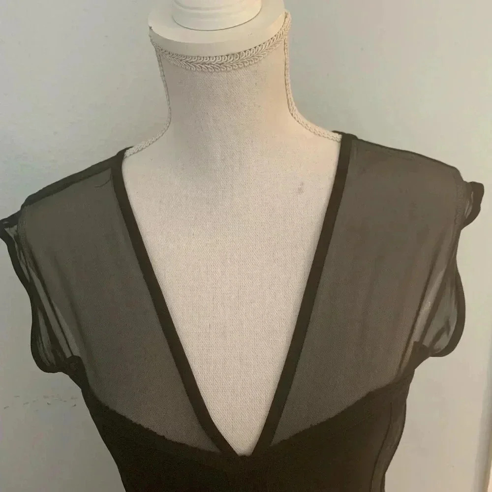 NWOT Midi Cache Medium Bandage Black Dress - Picture 5 of 7